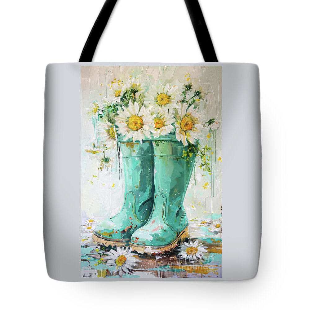 Rubber Boot Tote Bags