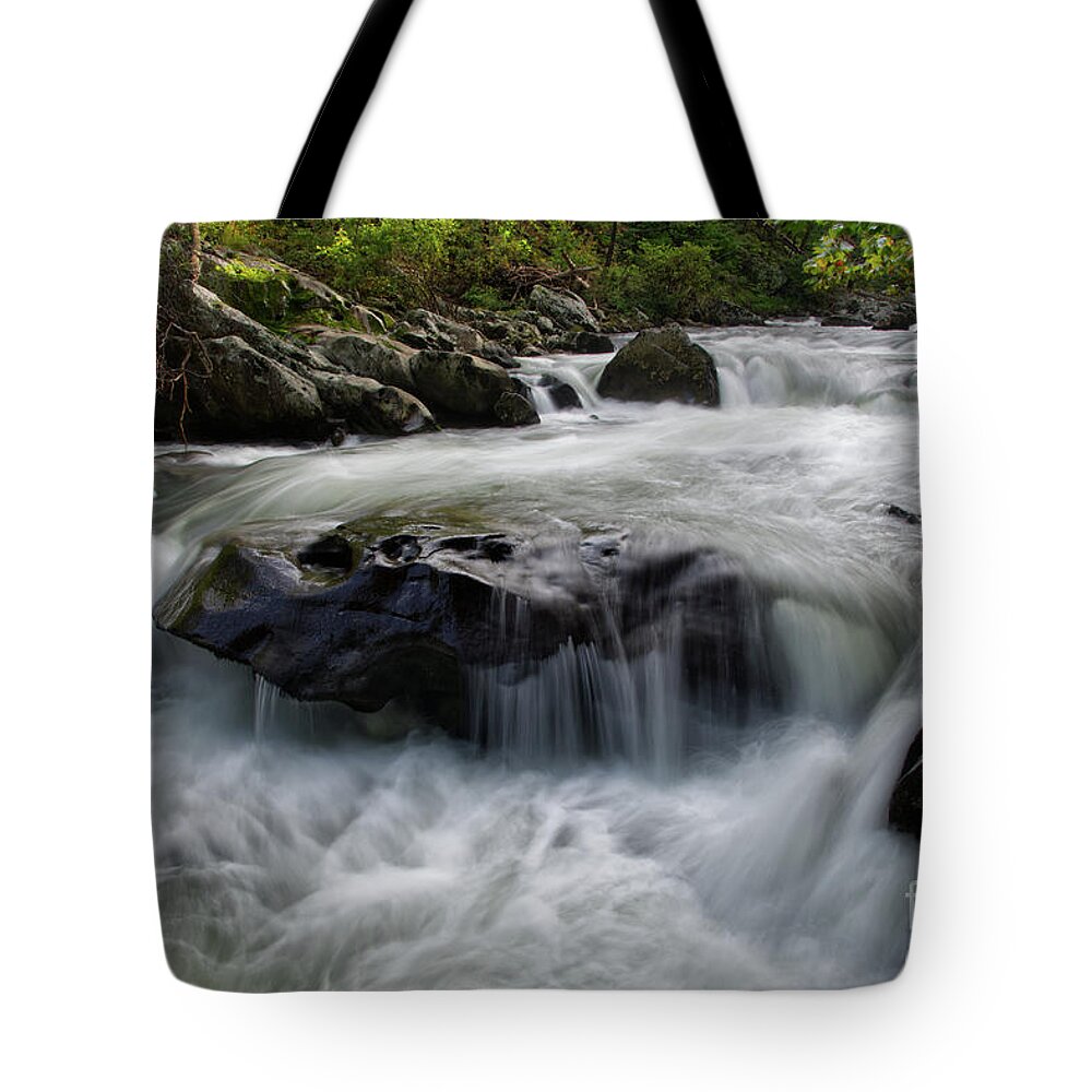 Adventure Tote Bag featuring the photograph Tellico River 4 by Phil Perkins