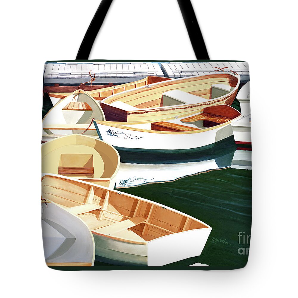 Calming Tote Bag featuring the painting TENDER TEN -prints of oil painting by Mary Grden