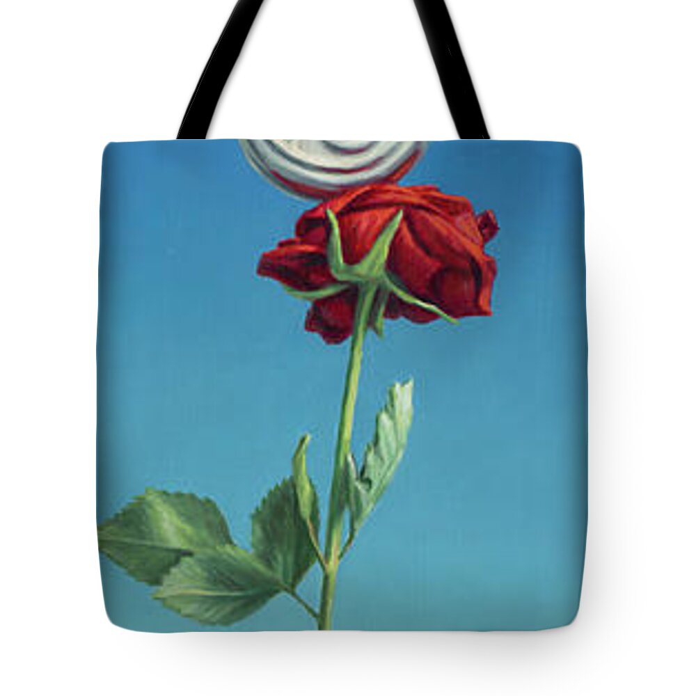 Still-life Tote Bag featuring the painting Tenuous Still-Life 1 by James W Johnson