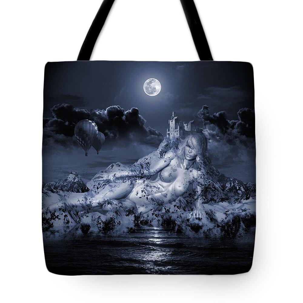 Exorcism Practice Evicting Demons Tote Bag featuring the digital art Terra Exorcism Surveillance by George Grie