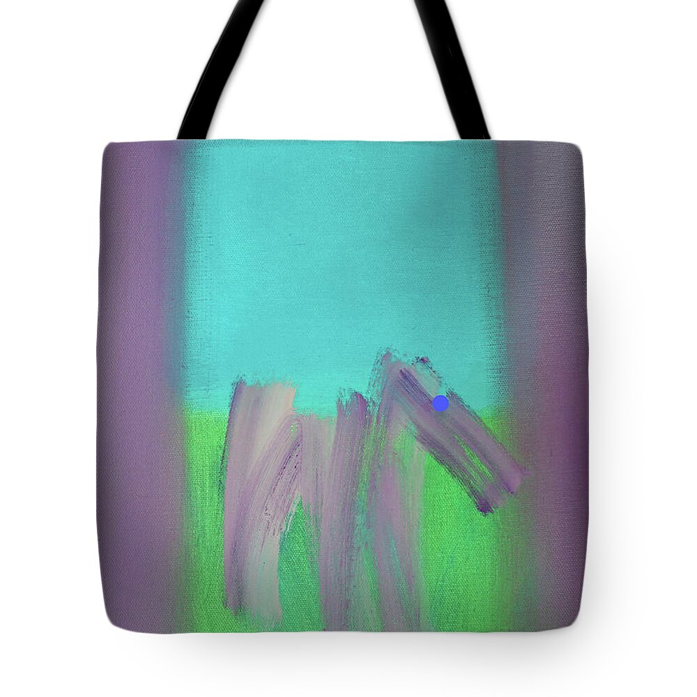 Modern Art Terrier Tote Bag featuring the painting Terrier Field by Charles Stuart