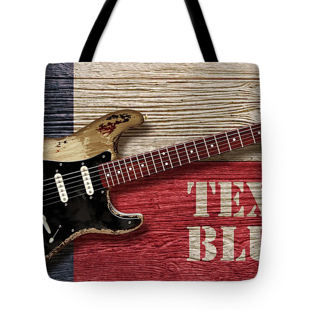 Blues Tote Bag featuring the digital art Texas Blues by WB Johnston