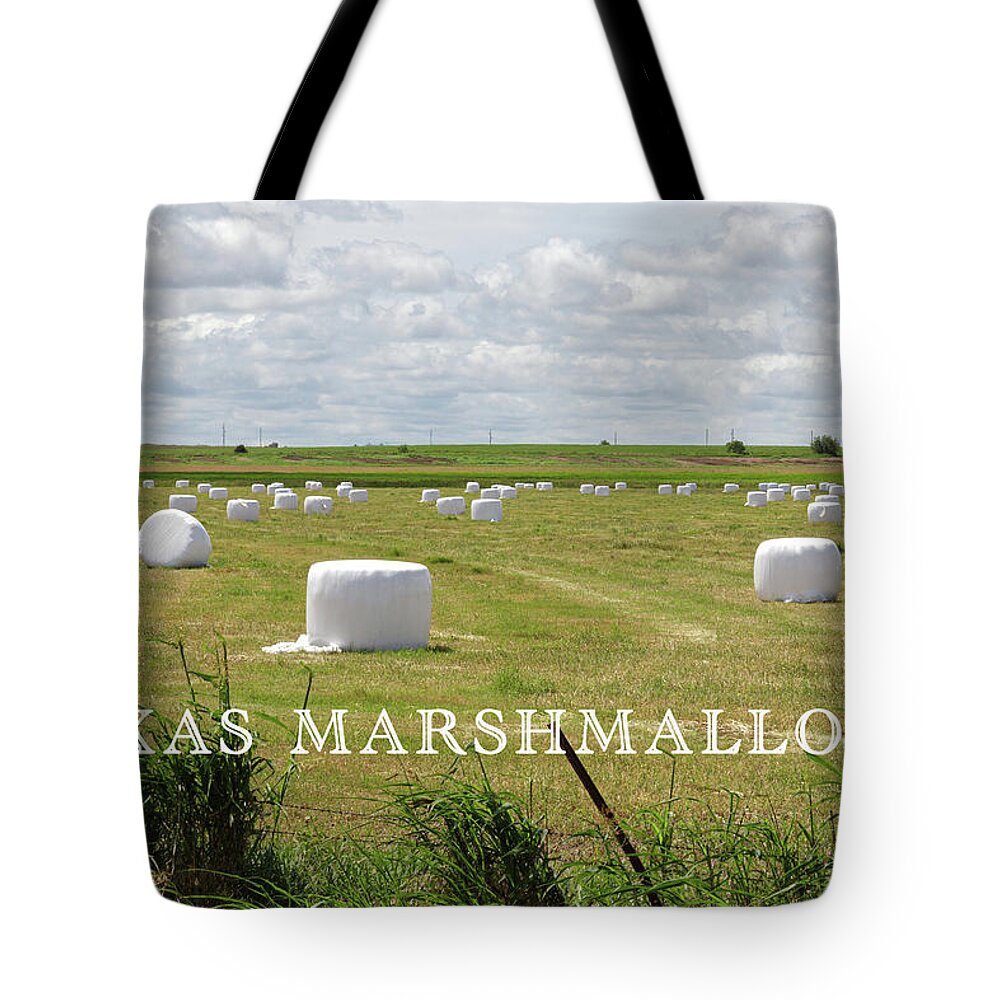 Harvest Tote Bag featuring the photograph Texas Marshmallows by Steve Templeton