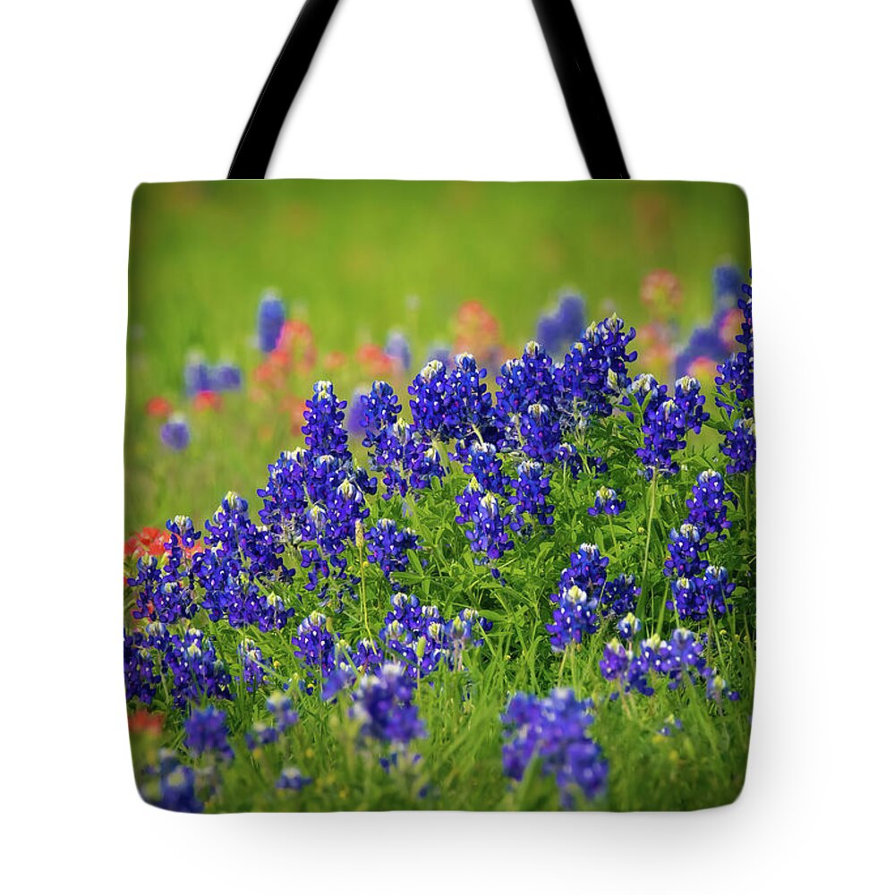 Bluebonnets Tote Bag featuring the photograph Texas Wildflowers by Pam Rendall