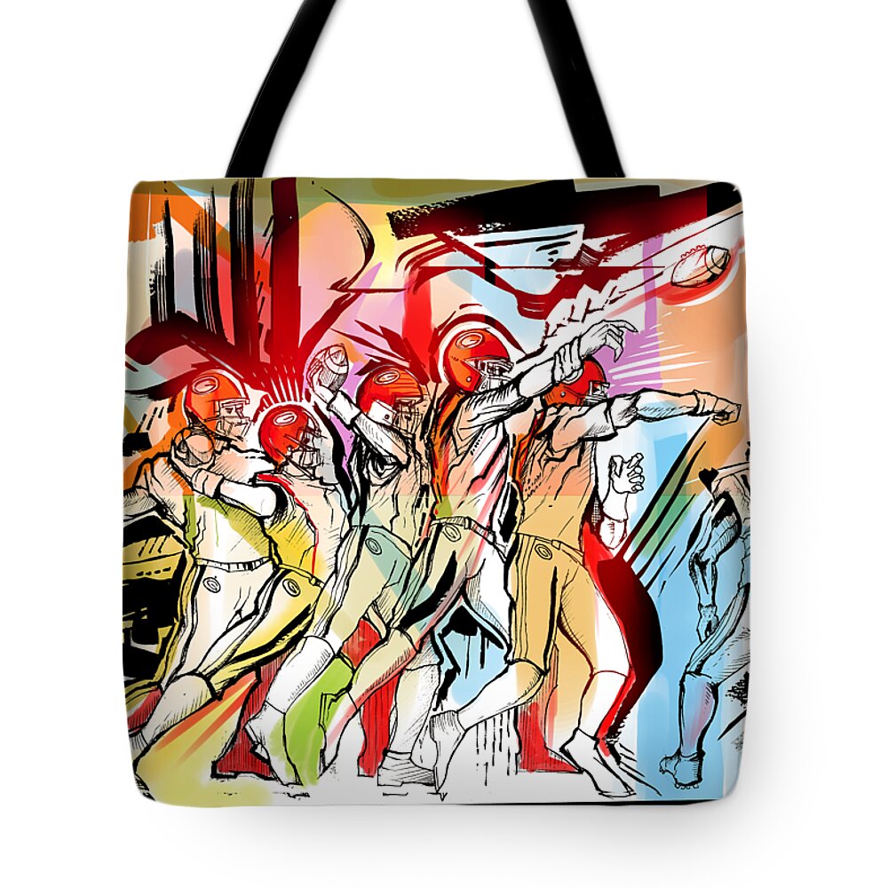 Tha Bomb Pass Tote Bag featuring the painting Tha Bomb Pass by John Gholson