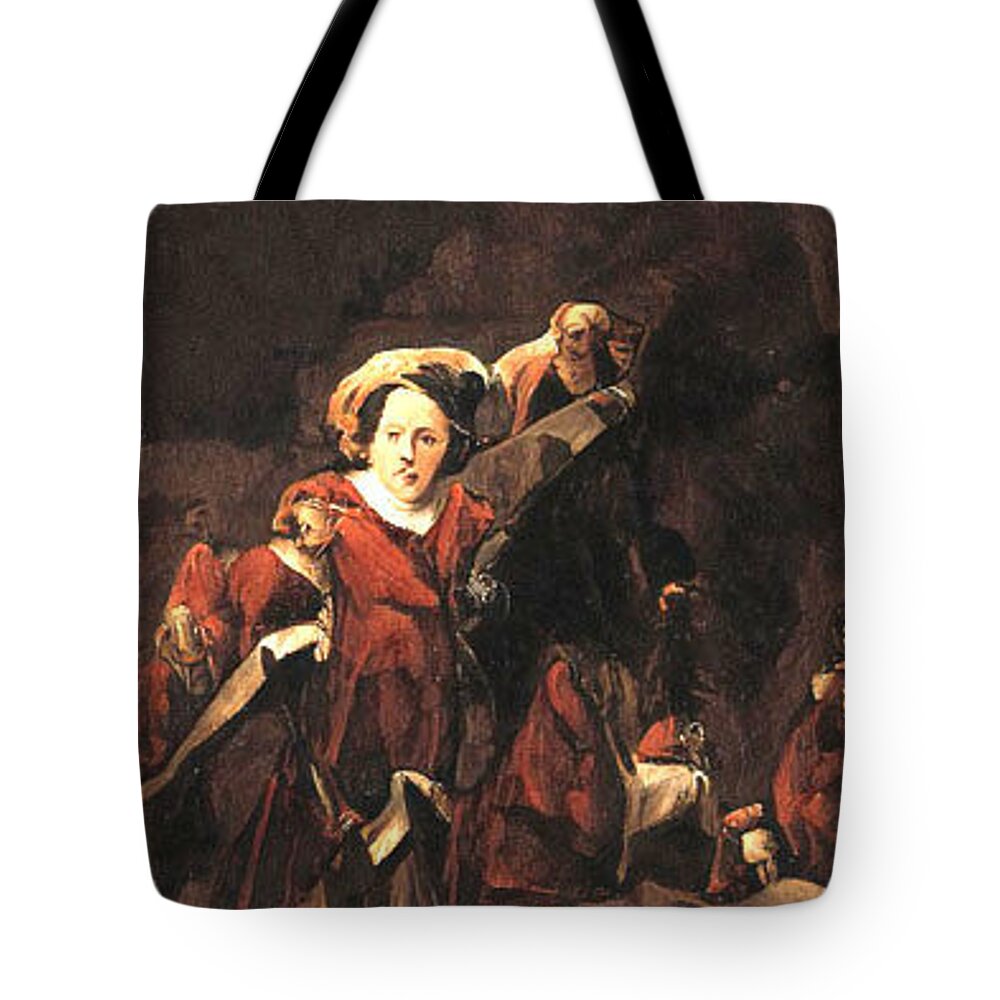 Rembrant #matisse # Monet # Picasso # Gauguin #manet # Brown Tote Bag featuring the painting That was then This is NOW 63 2021 by Kasey Jones