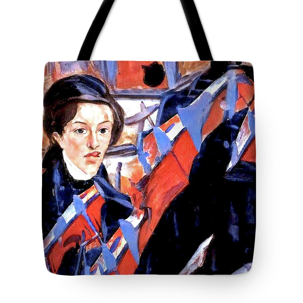 Rembrant #matisse # Monet # Picasso # Gauguin #manet # Brown Tote Bag featuring the painting That was then This is now 64 by Kasey Jones
