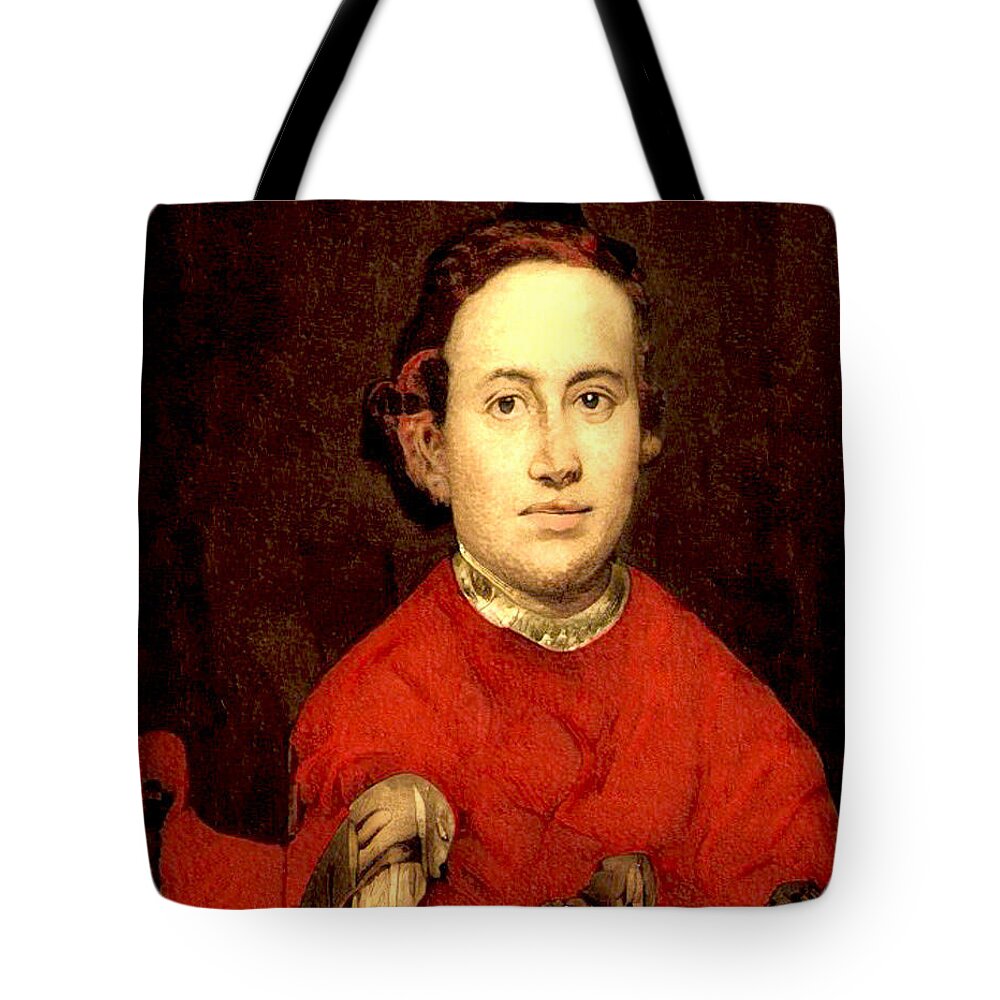 That Was Then This Is Now Pope Andrew Animal Kingdom Red Rembrant #matisse # Monet # Picasso # Gauguin #manet # Brown Tote Bag featuring the painting That was then This is NOW Pope Andrew Animal Kingdom by Kasey Jones
