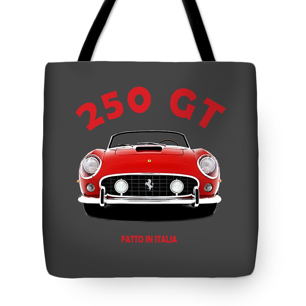 Ferrari Tote Bag featuring the photograph The 250 GT by Mark Rogan