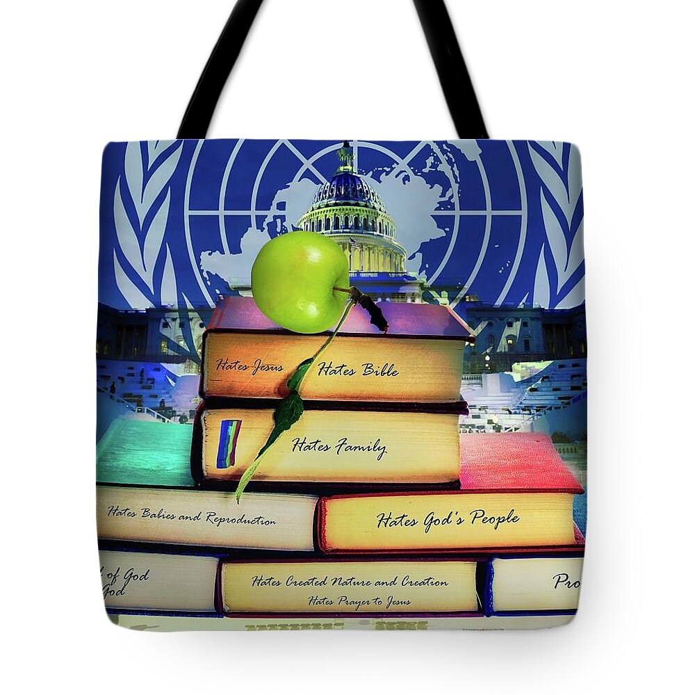 Agenda Tote Bag featuring the digital art The Agenda by Norman Brule