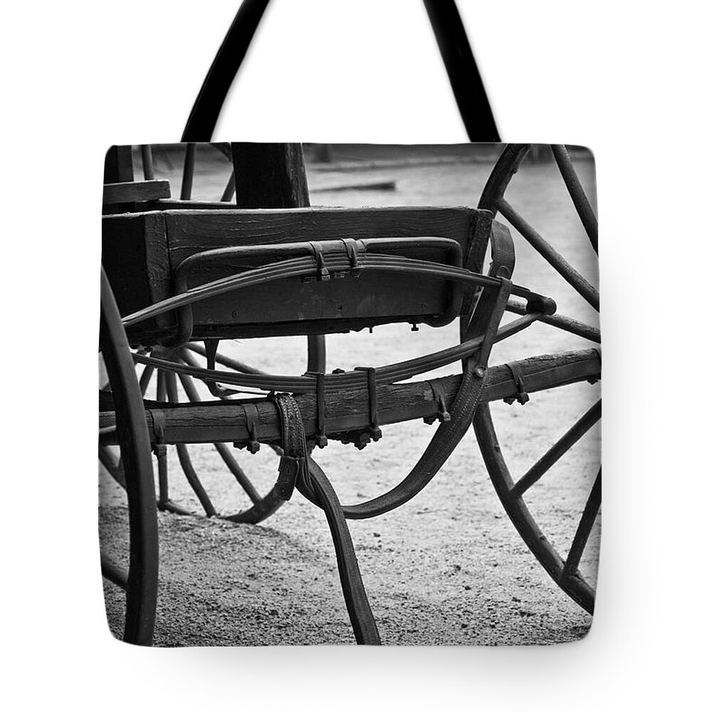 Buggy Tote Bag featuring the photograph The Back Of A Carriage by Kirt Tisdale
