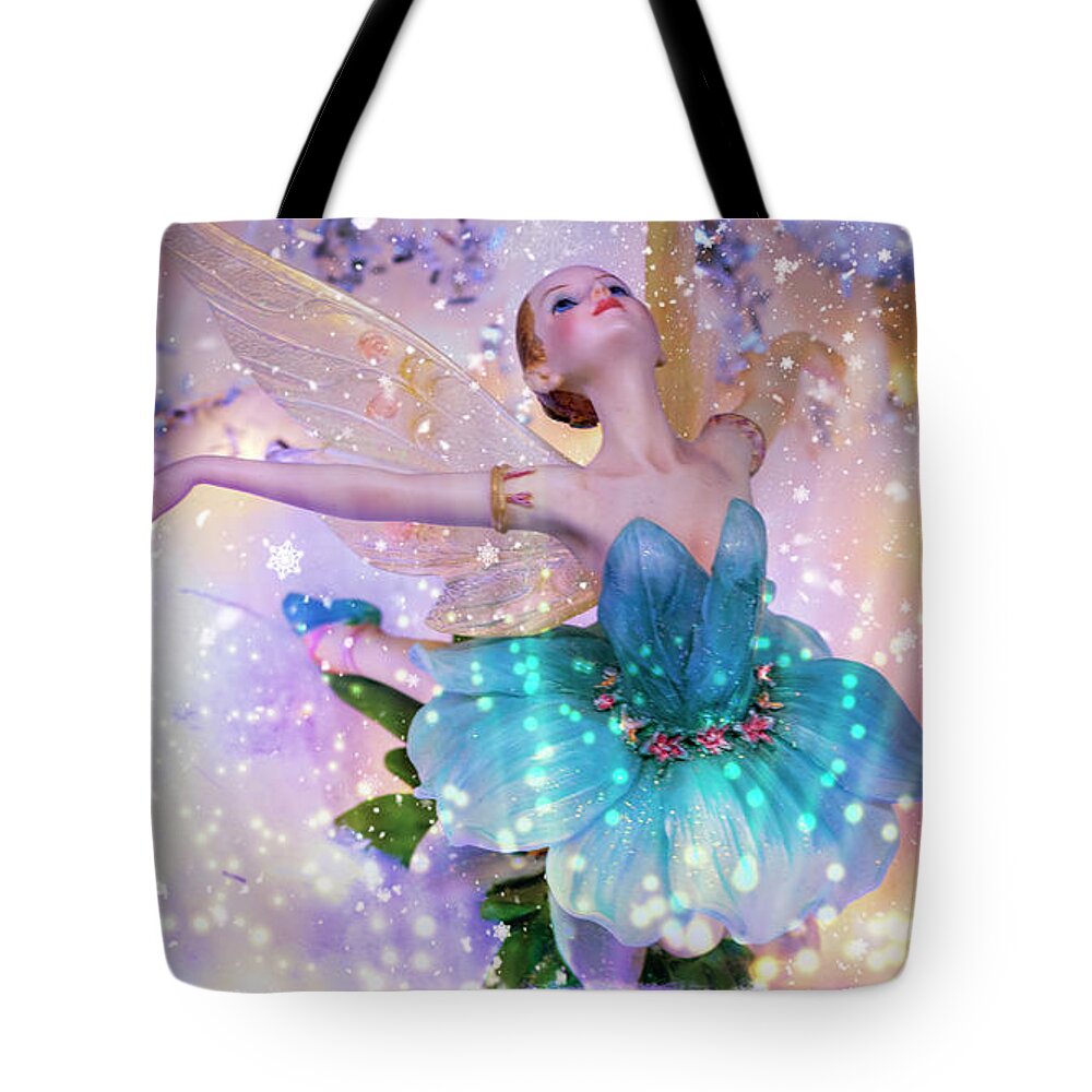 Fairy Tote Bag featuring the photograph The Ballerina by Bill and Linda Tiepelman