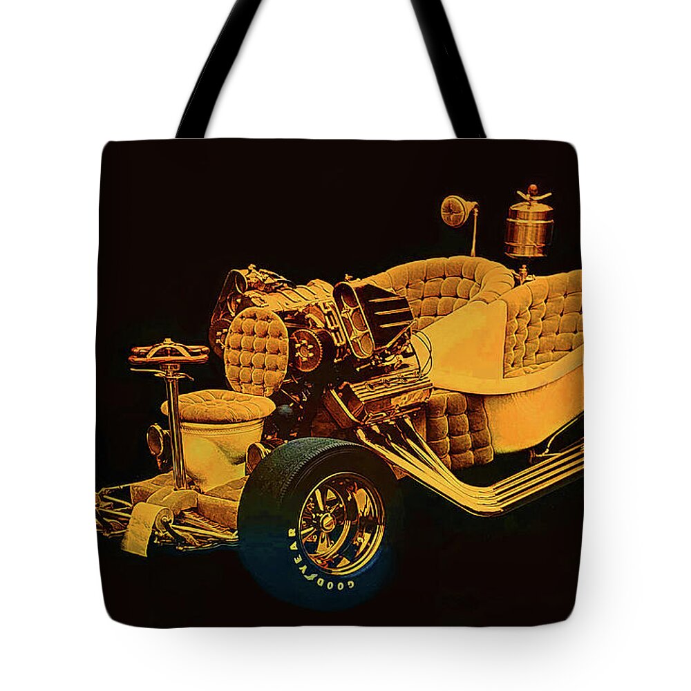 Famous Tote Bag featuring the photograph The Bathtub Car by CHAZ Daugherty