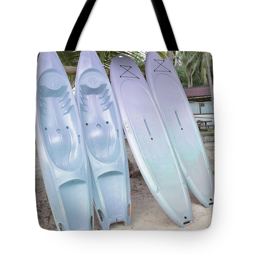 African Tote Bag featuring the photograph The Beach Blues by Debra and Dave Vanderlaan