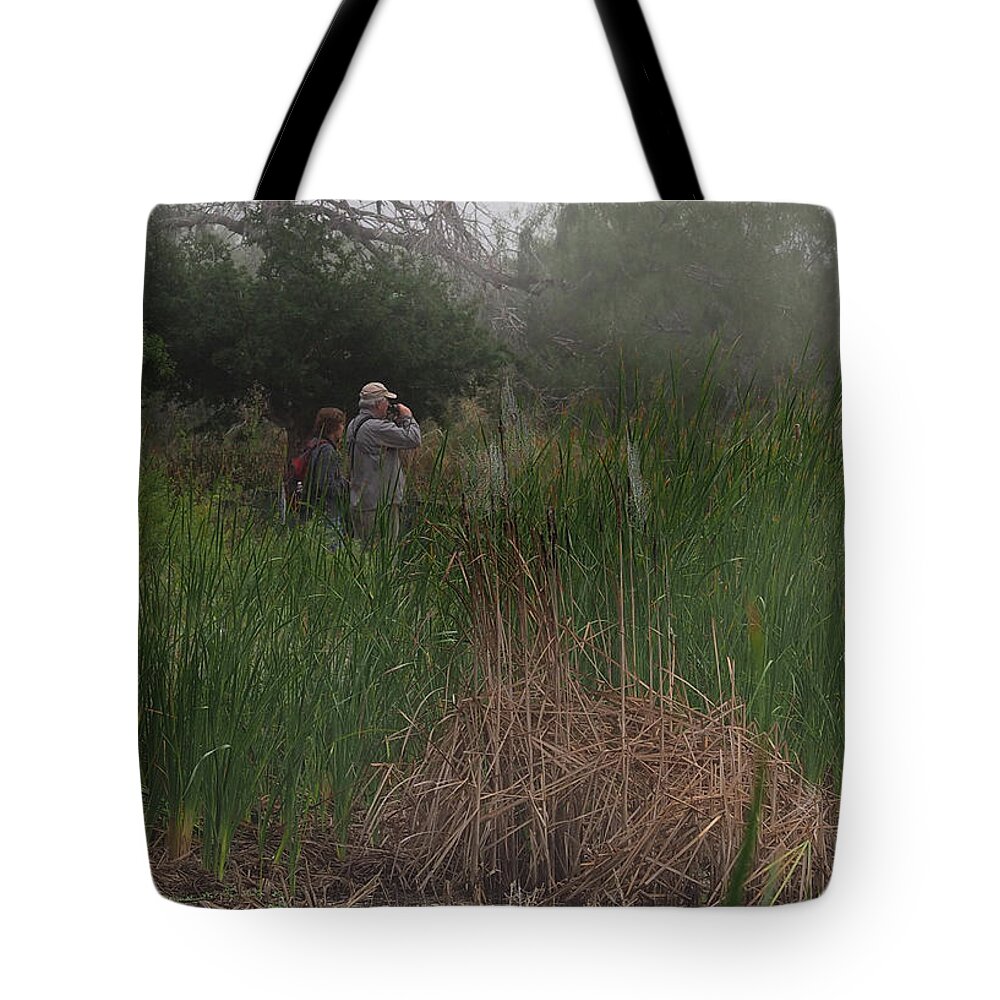 Birding Tote Bag featuring the photograph The Bird Watchers by James C Richardson