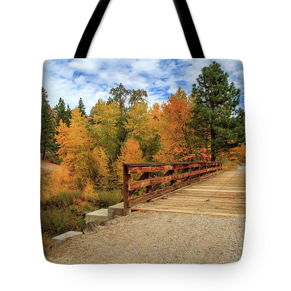 Trail Tote Bag featuring the photograph The Bizz Johnson Trail by James Eddy