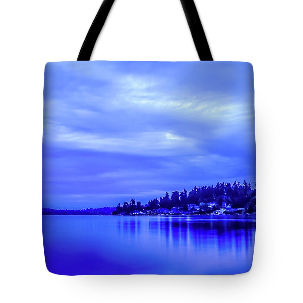 Blue Hour Tote Bag featuring the photograph The Blue Hour by Anamar Pictures