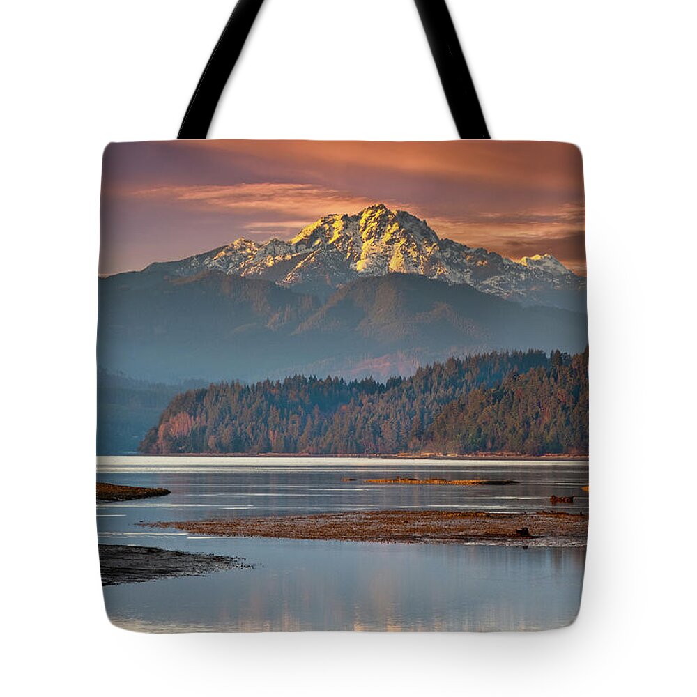 Bay Tote Bag featuring the photograph The Brothers from Hood Canal by Jeff Goulden