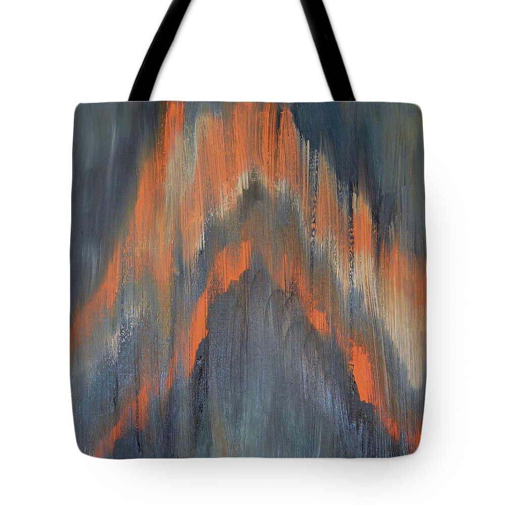 Ikat Tote Bag featuring the painting The Cambodian Ikat by Anita Hummel