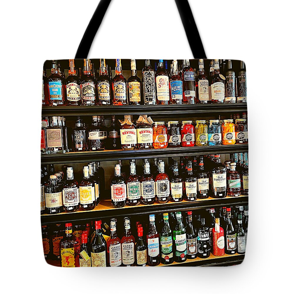 Liquor Tote Bag featuring the photograph The Candy Store by Lee Darnell