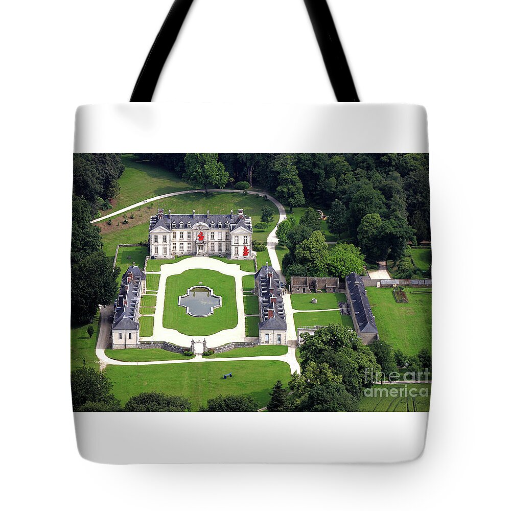 Castle Tote Bag featuring the photograph The castle of Kerguehennec by Frederic Bourrigaud