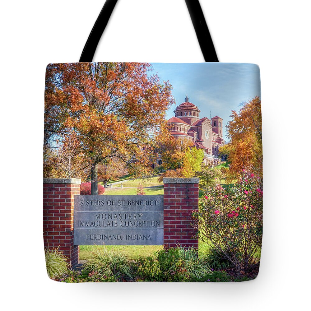 Monastery Tote Bag featuring the photograph The Castle on the Hill by Susan Rissi Tregoning