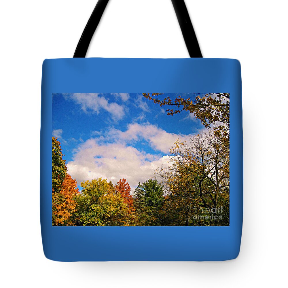 Nature Tote Bag featuring the photograph The Changing Colors of Fall in Illinois by Frank J Casella