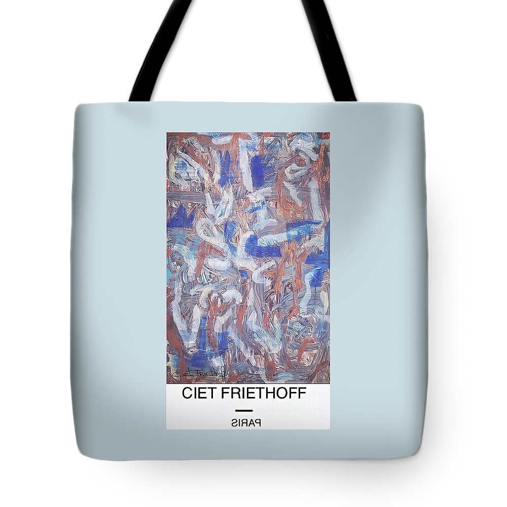 Cirkel Tote Bag featuring the mixed media The Cirkel Is Round by Ciet Friethoff