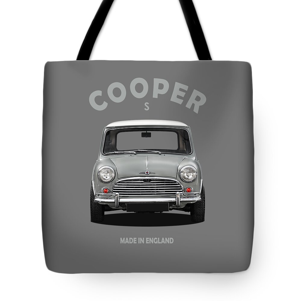 Mini Cooper Tote Bag featuring the photograph The Classic Mini Cooper by Mark Rogan
