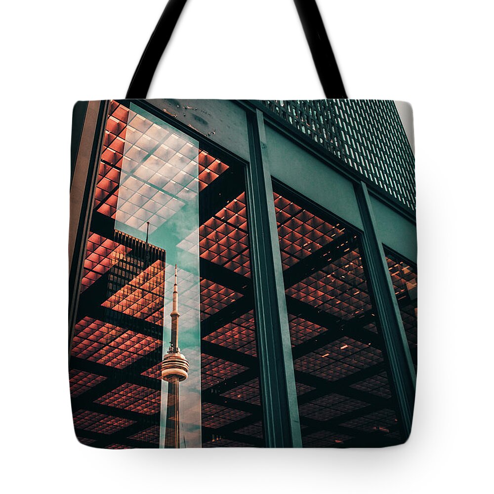 Photography Tote Bag featuring the photograph The CN Tower in Toronto by Artographie