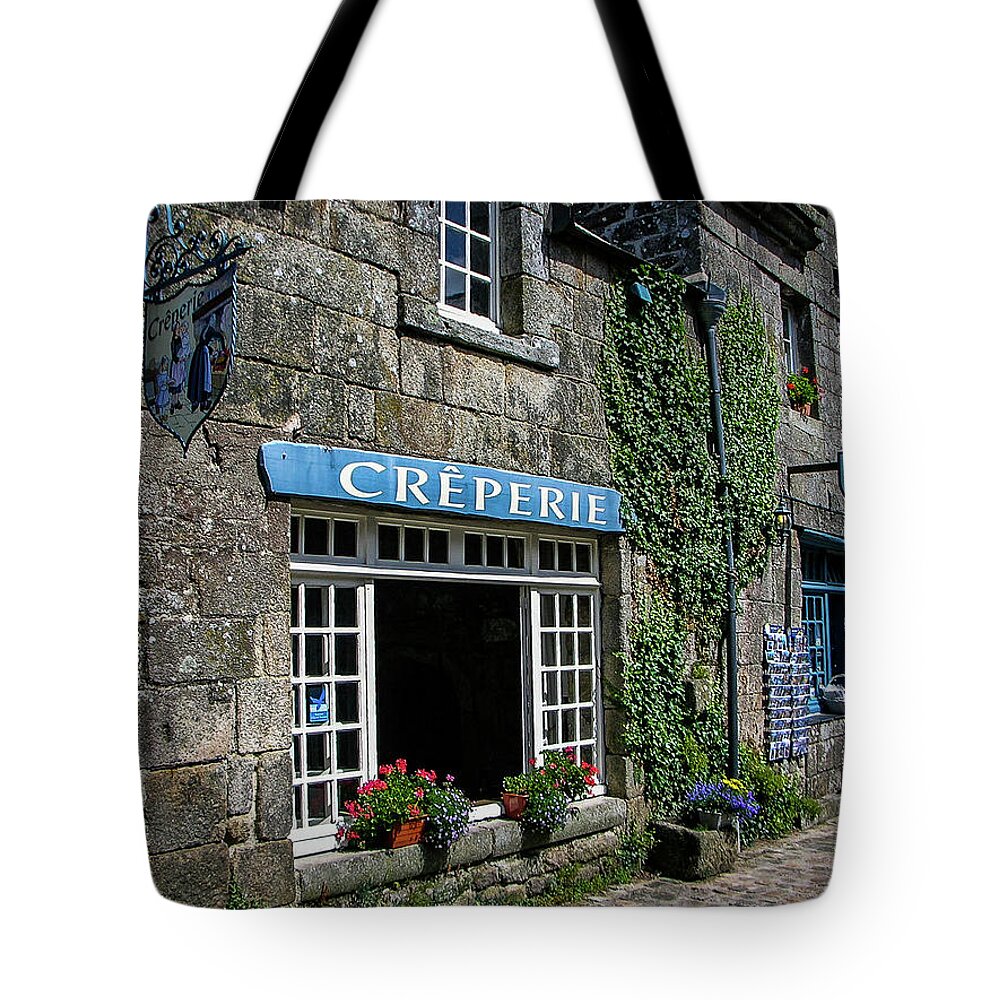 France Tote Bag featuring the photograph The Creperie by Jim Feldman