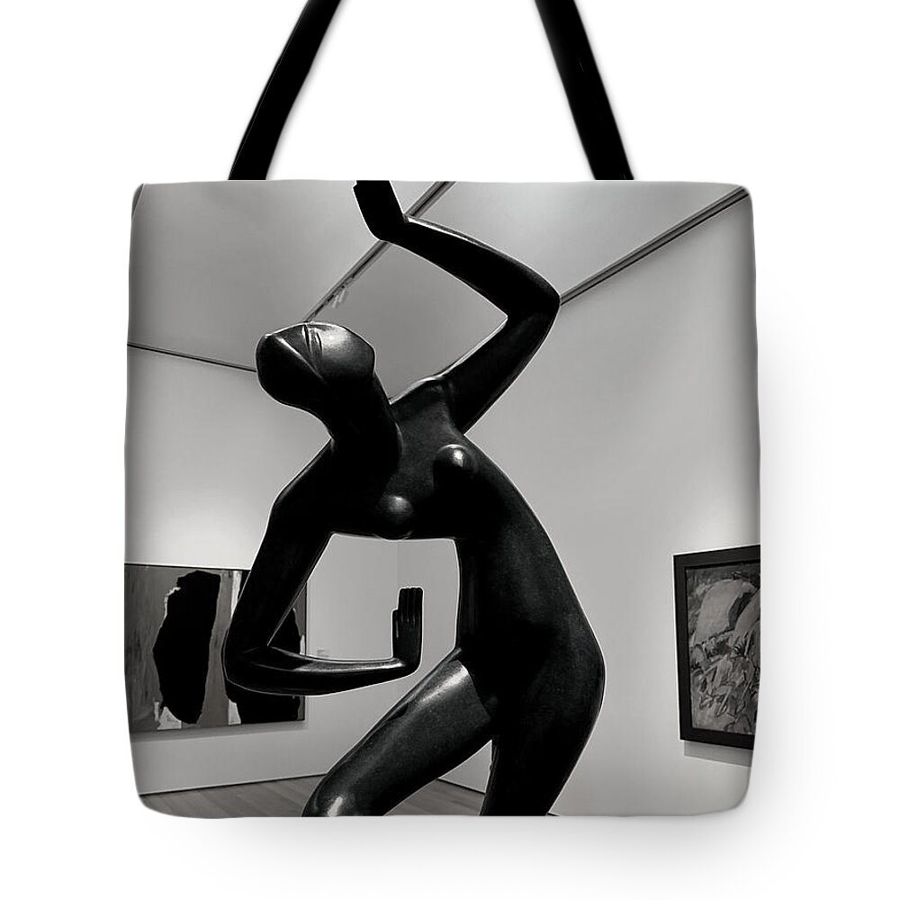 Sculpture Tote Bag featuring the photograph The Dancer in the Dark by Lee Darnell