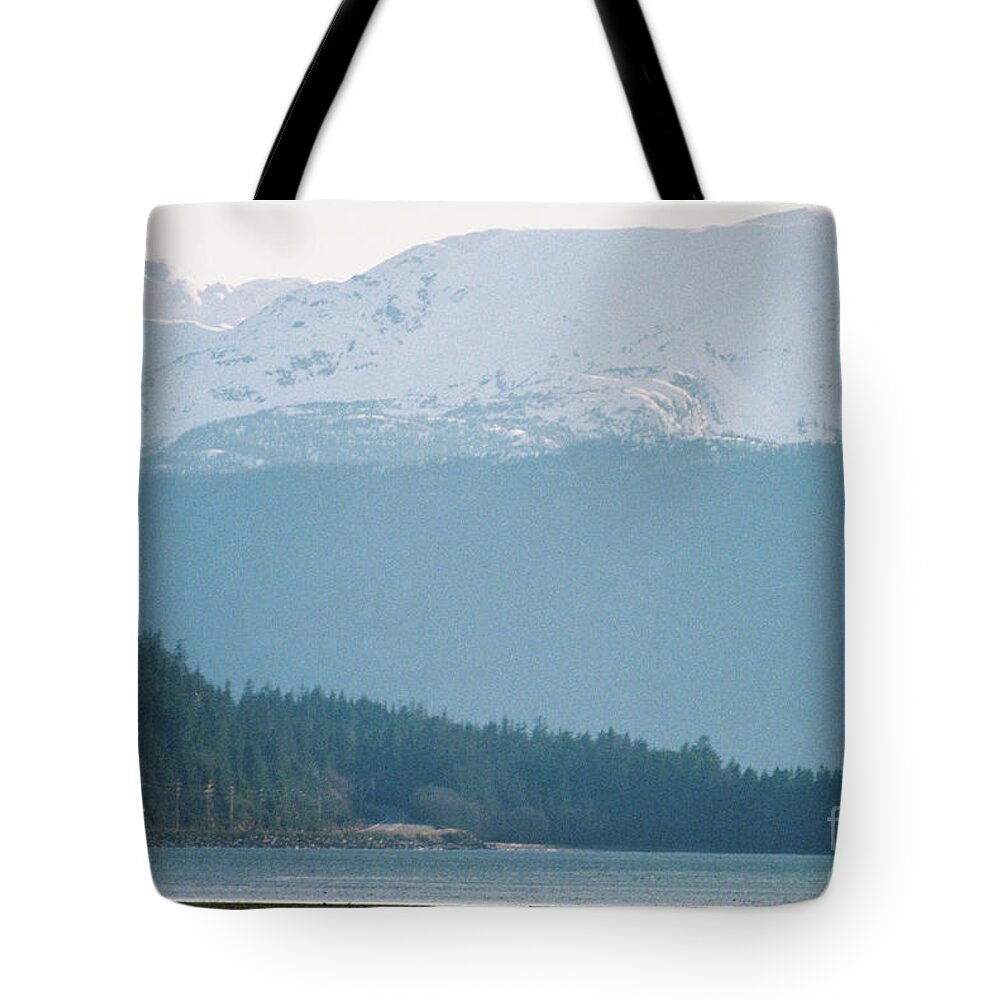#alaska #juneau #ak #cruise #tours #vacation #peaceful #douglas #outerpoint #capitalcity Tote Bag featuring the photograph The Drive Around The Bend by Charles Vice