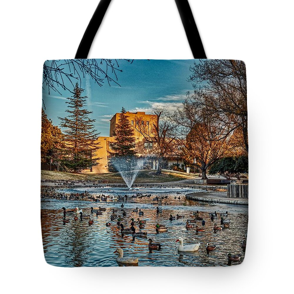 The Duck Pond - University of New Mexico Tote Bag
