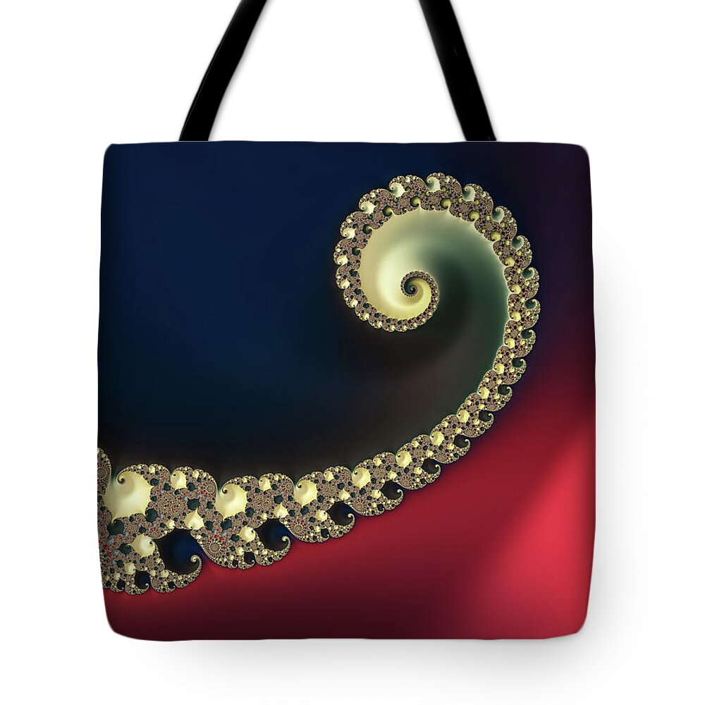 Abstract Tote Bag featuring the digital art The Elephant Trunk by Manpreet Sokhi