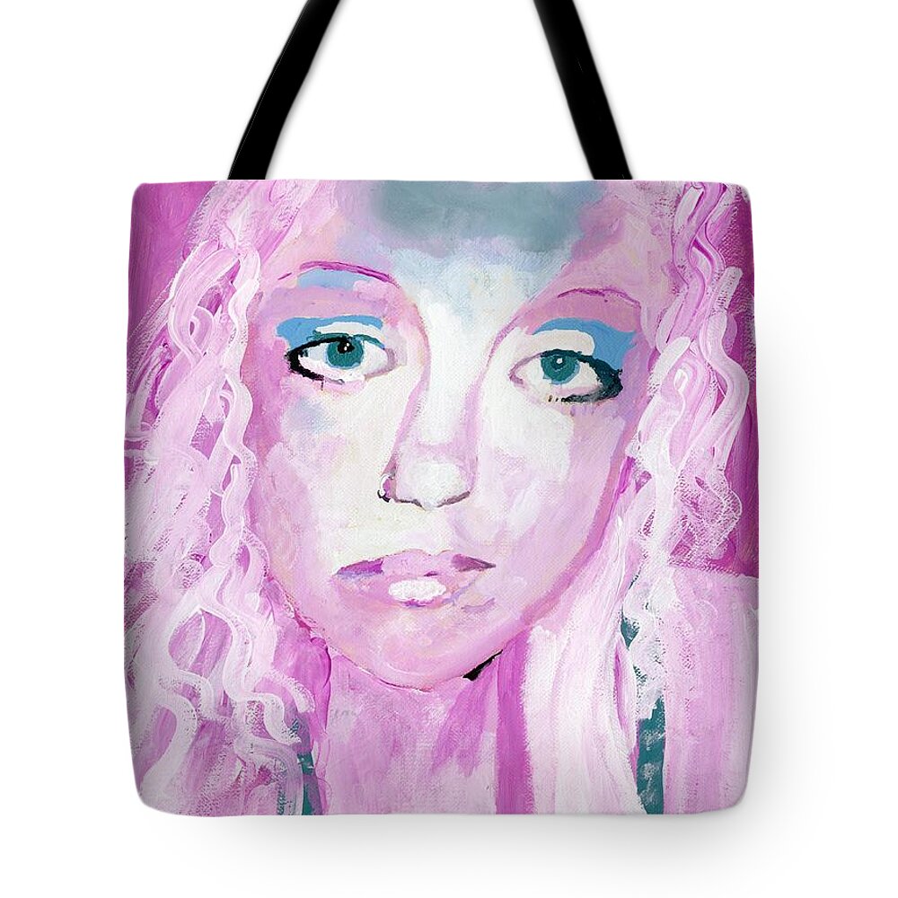 Empath Tote Bag featuring the painting The Empath by Vennie Kocsis