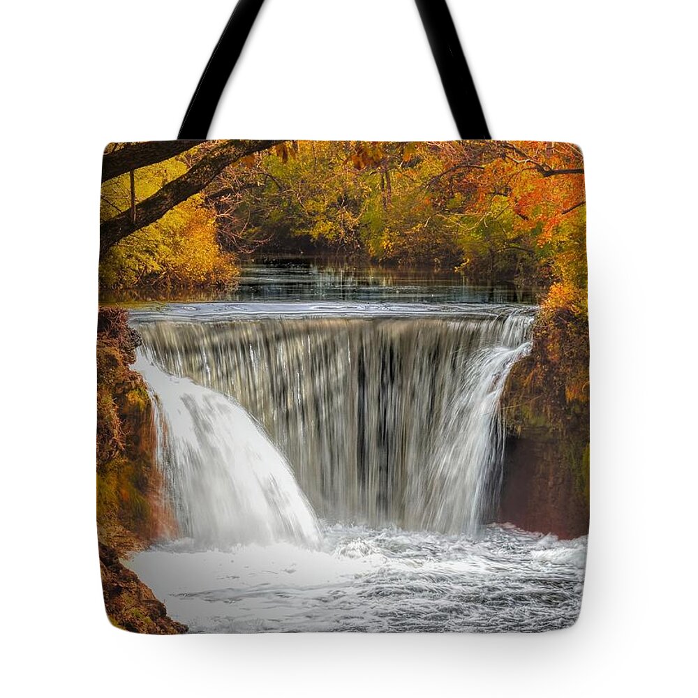  Tote Bag featuring the photograph The Falls at Cedarville by Jack Wilson