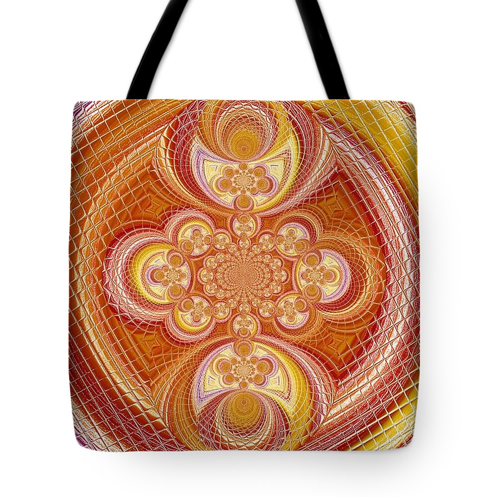 Spin Tote Bag featuring the digital art The Features Of Awareness by Andy Rhodes