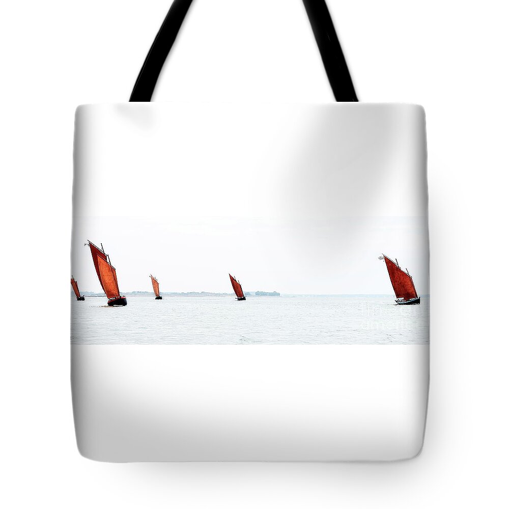 Activity Tote Bag featuring the photograph The five sinagots by Frederic Bourrigaud