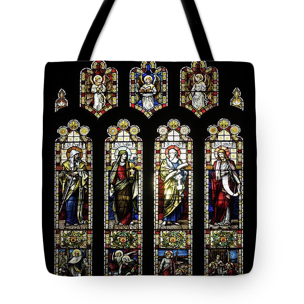 Building Tote Bag featuring the photograph The Four Apostles by Shirley Mitchell