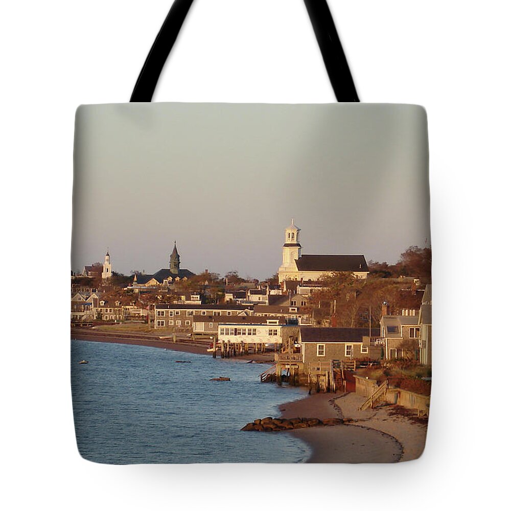 Provincetown Tote Bag featuring the photograph The Four Tops by Ellen Koplow