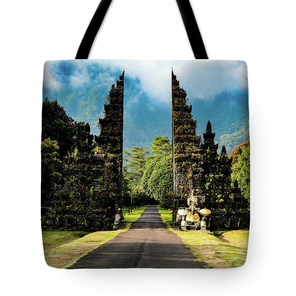 Handara Gate Tote Bag featuring the photograph The Gates Of Heaven - Handara Gate, Bali. Indonesia by Earth And Spirit