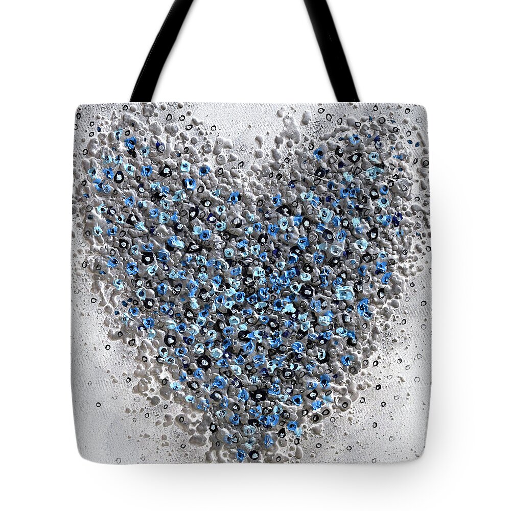 Heart Tote Bag featuring the painting The Heart of Winter by Amanda Dagg