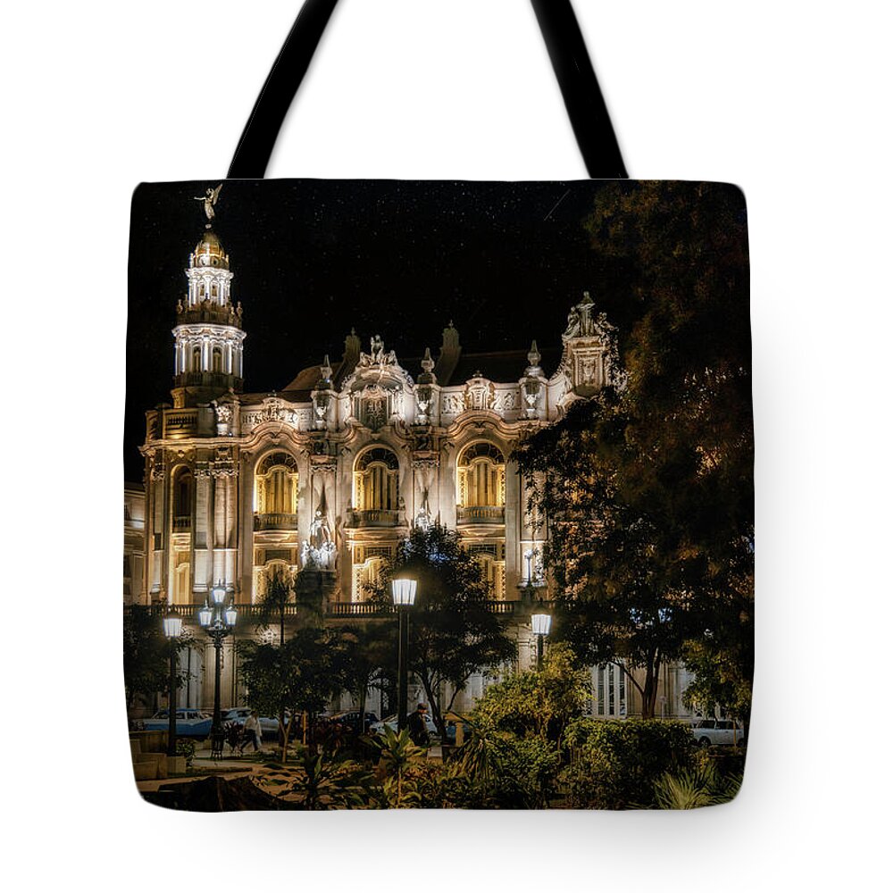 Hotel Inglaterra Tote Bag featuring the photograph The Hotel Inglaterra seen from the garden by Micah Offman