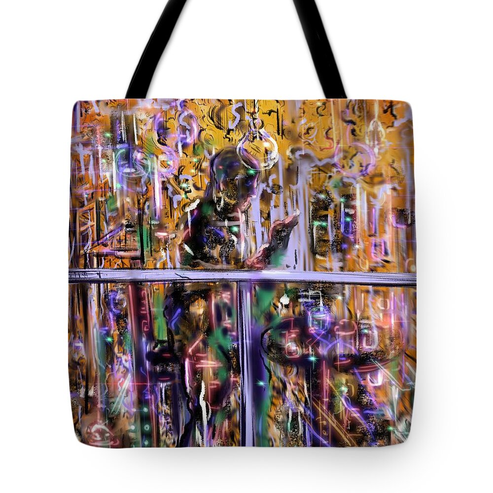 Hours Tote Bag featuring the digital art The Hours by Angela Weddle