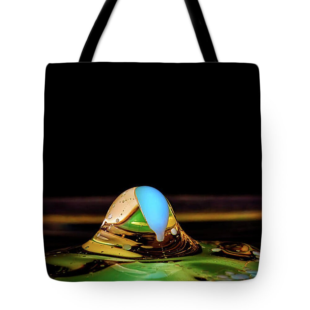 Water Drop Collisions Tote Bag featuring the photograph The Jewel by Michael McKenney