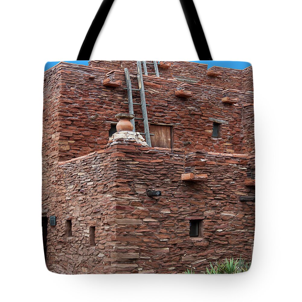Grand-canyon Tote Bag featuring the photograph Hopi House Corner by Kirt Tisdale