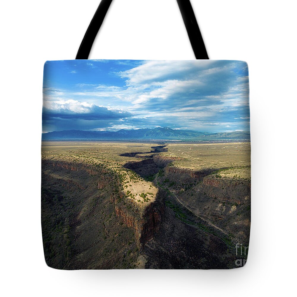 Taos Tote Bag featuring the photograph The Land before Time by Elijah Rael