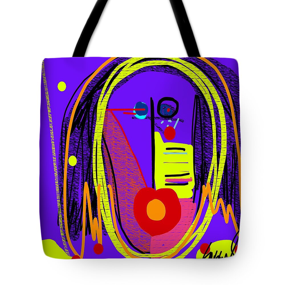 Podium Tote Bag featuring the digital art The Last Lecturer... Randy Pausch by Susan Fielder